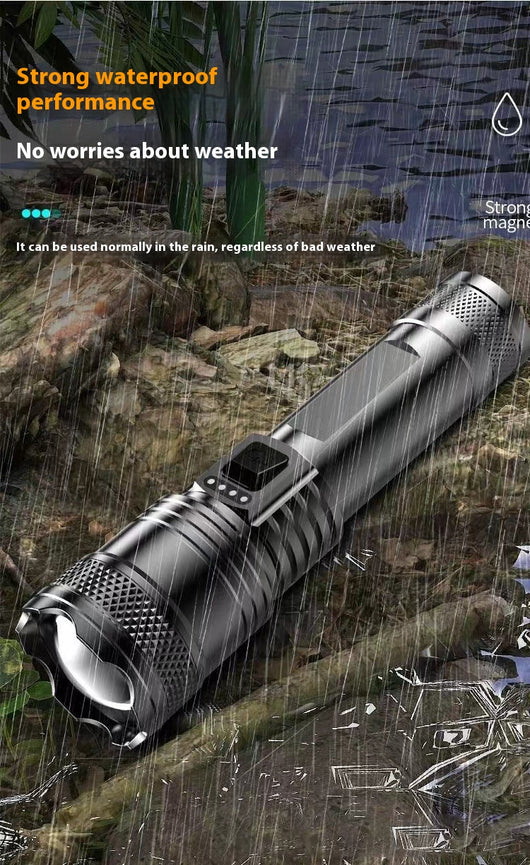 Linterna LED Recargable Profesional con Zoom Telescópico y Alcance Extendido - Image 23