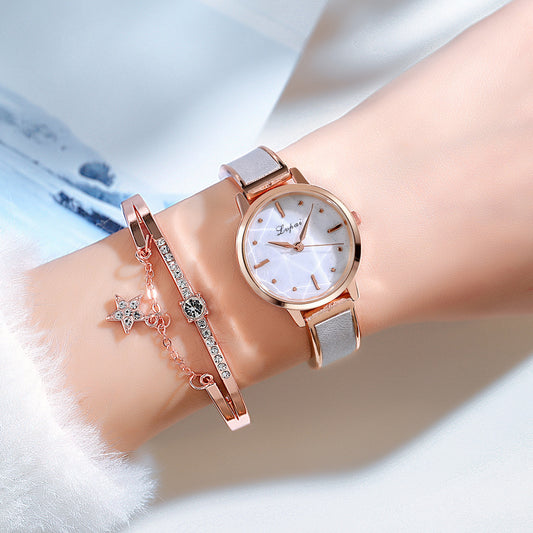 Reloj de Cuarzo para Mujer Minimalista con Detalle Acuático Exquisito - Image 2