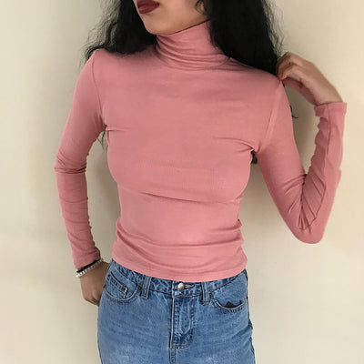 Blusa Básica Cuello Alto Versátil y Cómoda - Image 17
