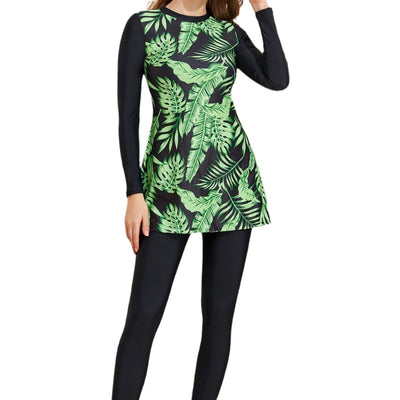 Traje de Baño Modesto de Dos Piezas con Mangas Largas para Mujer - Image 5