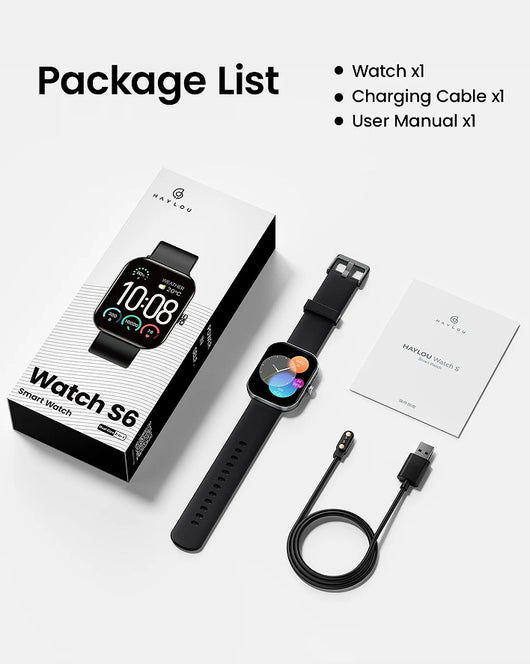 Reloj Inteligente Haylou S6S003 con Bluetooth y Correa de Silicona - Image 15