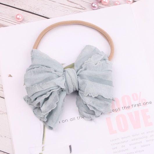 Diadema Infantil con Lazo de Encaje - Suave y Ligera - Image 11