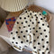 Pantalones Casuales Infantiles con Estampado Puntitos, Lavado Vintage