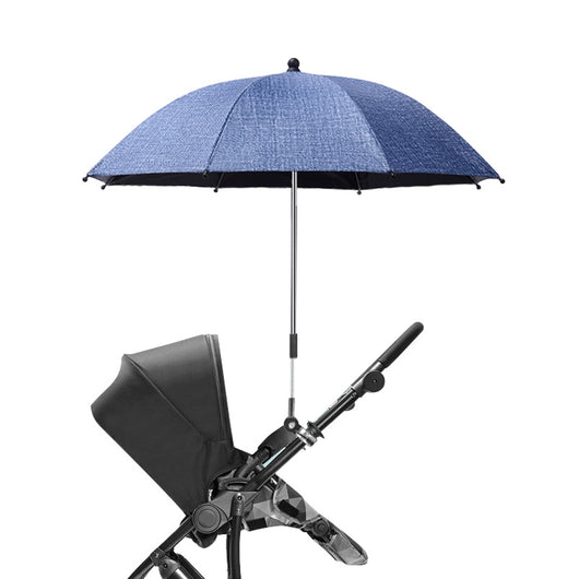 Sombrilla Parasol UV para Cochecito de Bebé - Protección Solar Negra - Image 7