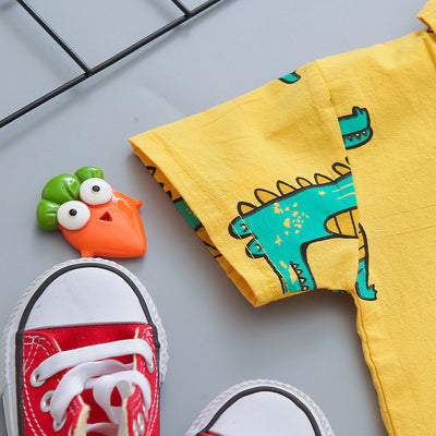Camisa de Cuadros con Cuello Mao para Niño - Perfecta para el Verano - Image 21
