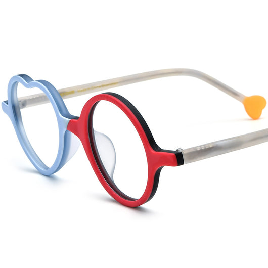 Gafas de Corazón Multicolor con Lentes Esmeriladas para Mujer - Image 5
