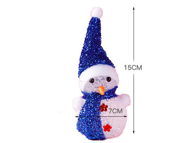 Muñeco de Nieve Navideño Luminoso con Partículas LED Multicolor - Image 14