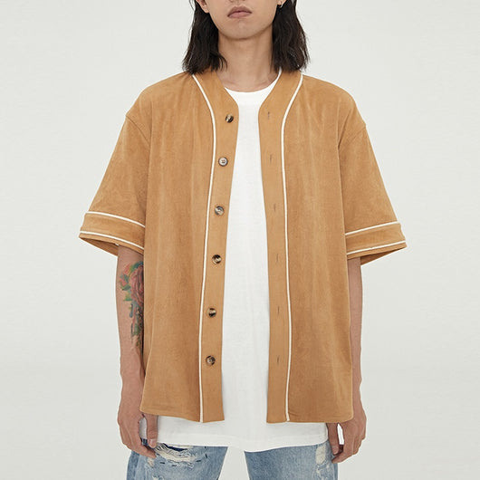 Chaqueta de Béisbol Manga Corta Tide Brand - Fit Relajado