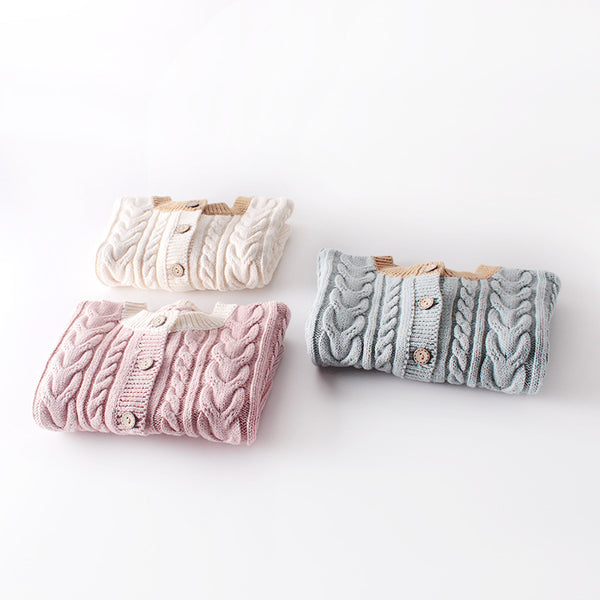 Cardigan Tejido Twist para Niños - Abrigo Versátil Todo Uso