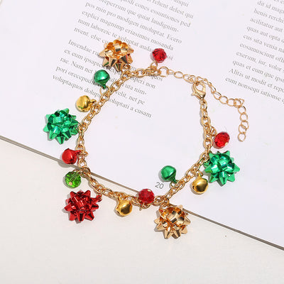 Conjunto de Collar Navideño con Flores en Colores Vibrantes - Image 3