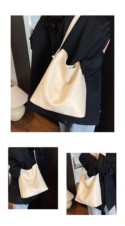 Bolso Tote de Hombro Leisure con Gran Capacidad y Textura - Image 32