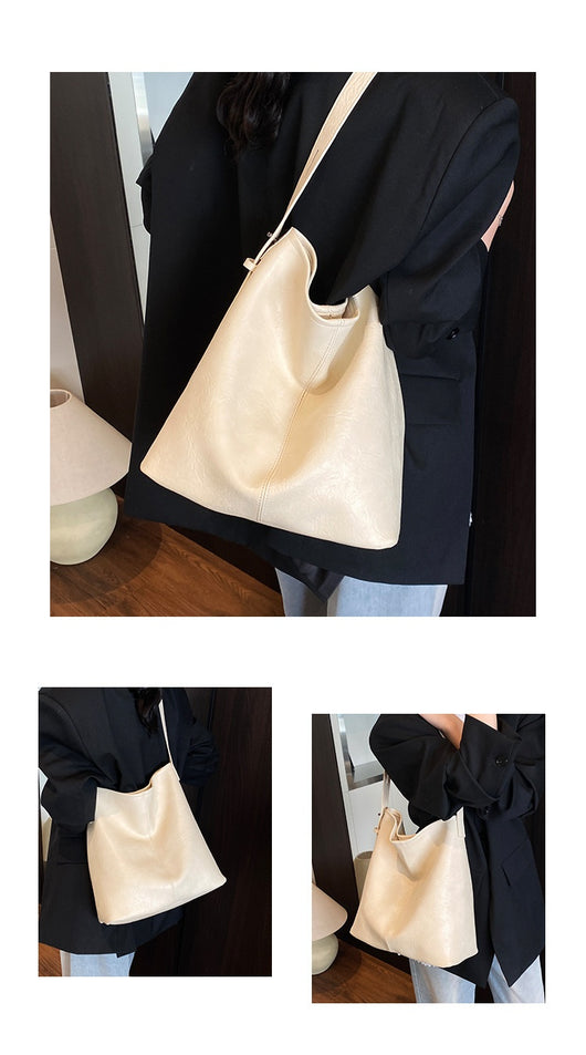 Bolso Tote de Hombro Leisure con Gran Capacidad y Textura - Image 32