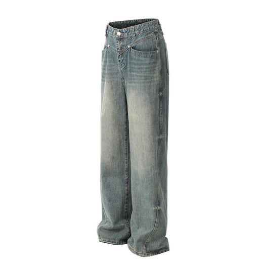 Pantalones Hombre Efecto Desgastado Corte Recto Suelto - Image 27