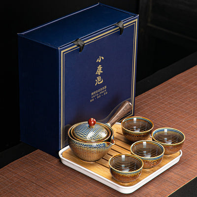 Juego de Té Xiaoyao con Tetera Giratoria 360° - Image 52