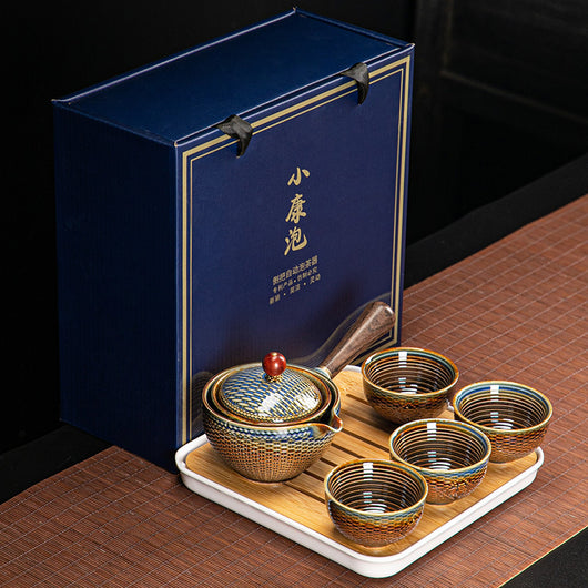 Juego de Té Xiaoyao con Tetera Giratoria 360° - Image 52