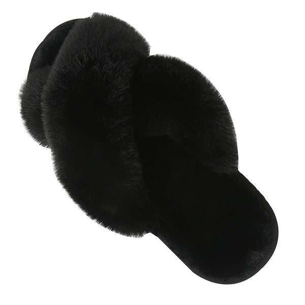 Pantuflas Invierno Cálidas con Cinturón Cruzado de Algodón - Image 3