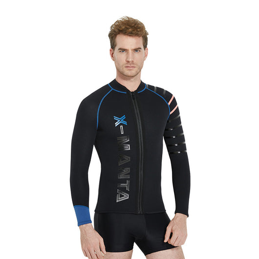 Chaqueta térmica acolchada de manga larga para natación invernal - Image 4