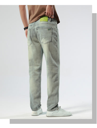 Pantalones Vaqueros Stretch Nostálgicos Slim Fit para Hombre - Image 18