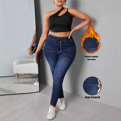 Leggins Denim Estampados de Alta Elasticidad para Mujer - Image 3