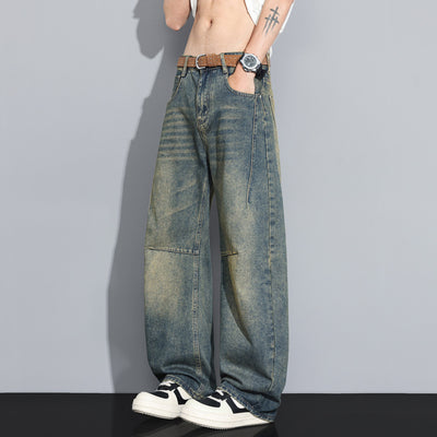 Pantalones Vaqueros Rectos Clásicos para Hombre