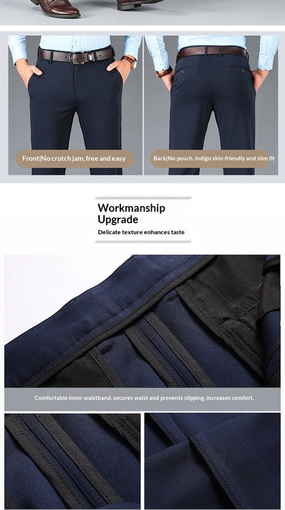 Pantalones Casuales Ejecutivos Stretch Corte Recto para Hombre - Image 16