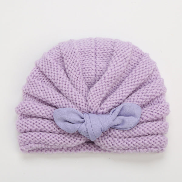 Gorro de Lana Infantil con Orejas de Conejo
