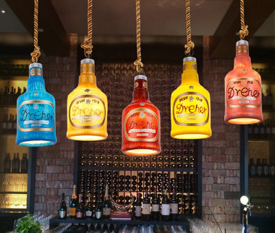 Lámpara Colgante Botella de Vino con Luz LED Creativa - Image 23