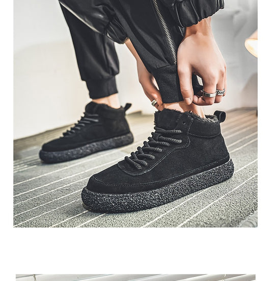 Zapatos Skate Mid-Top de Gamuza con Plataforma para Hombre - Image 9