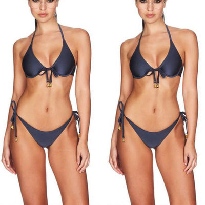 Bikini Enterizo con Moneda Dorada y Soporte Underwire - Image 3