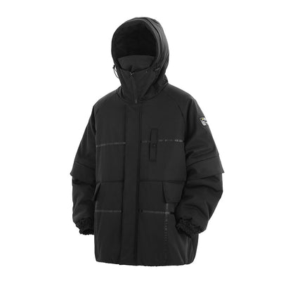 Abrigo Acolchado para Hombre con Capucha y Detalles en Contraste - Image 4