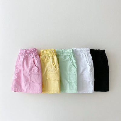 Shorts de Algodón Puro para Niños - Colores Lisos - Image 11