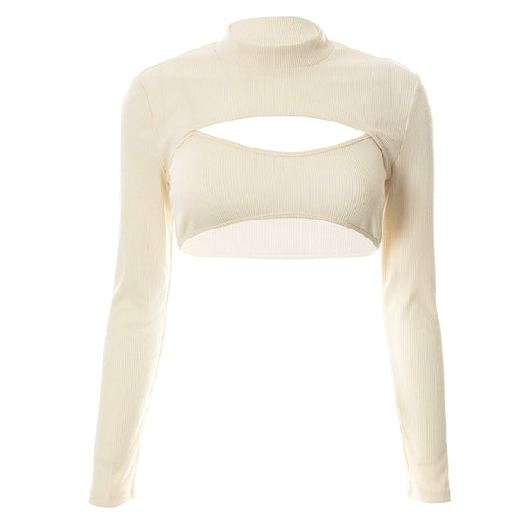 Conjunto de Dos Piezas: Blusa Larga Elegante
