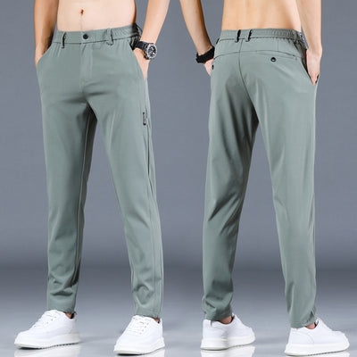 Pantalones Casuales para Hombre en Seda de Hielo - Image 6