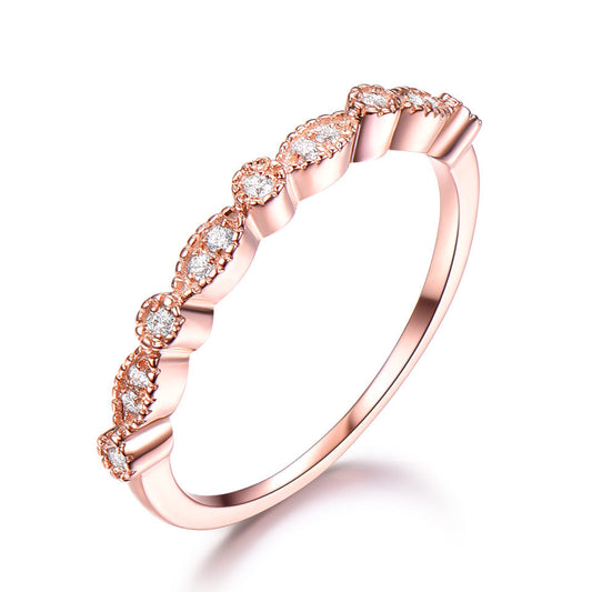 Anillo de Plata Esterlina 925 con Diamante - Diseño Minimalista Elegante