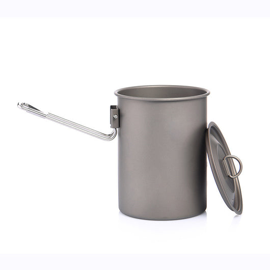 Olla de Titanio Puro 900ML para Camping