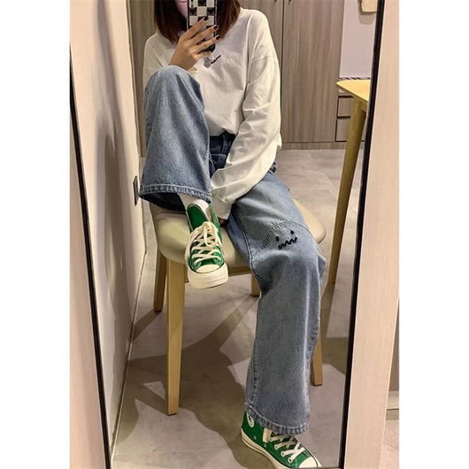 Pantalones Rectos de Cintura Alta y Pierna Ancha para Primavera Verano - Image 7