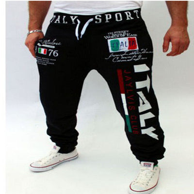Pantalones Casuales con Estampado Digital de Letras para Hombre - Image 3