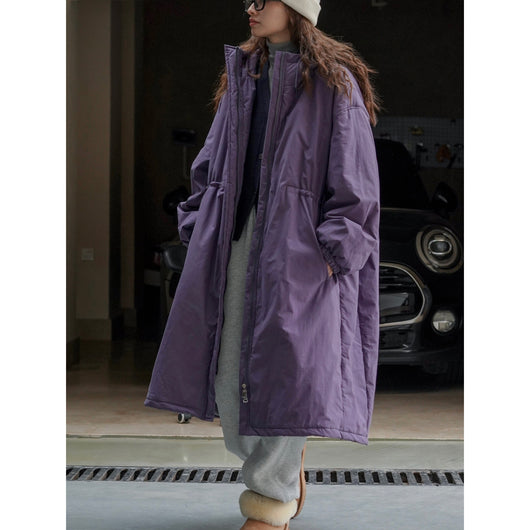 Abrigo Acolchado Coreano Holgado con Capucha - Algodón Invierno - Image 5