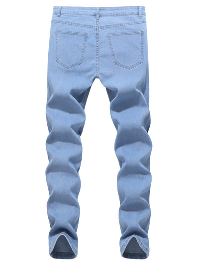 Jeans Skinny Elásticos de Corte Moderno para Hombre - Image 19
