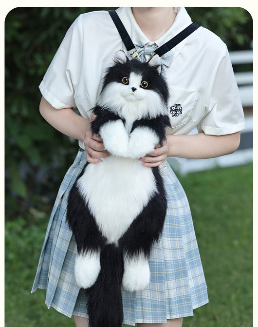 Bolsa Peluche Gato Lechero Adorable - Juguete Suave - Image 13