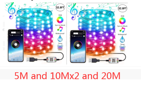 Luces LED Personalizadas para Árbol de Navidad - Cadena de Luces Decorativas - Image 18