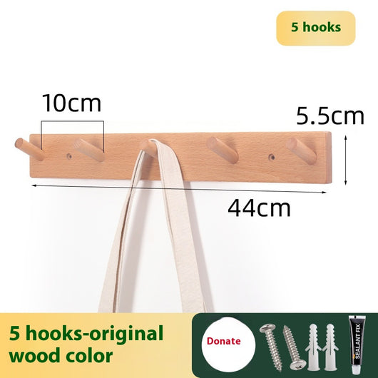Perchero de Madera Maciza con Ganchos Resistentes - Image 8