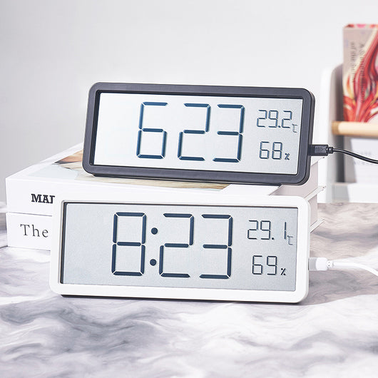 Reloj Digital Grande con Temperatura y Humedad