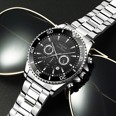Reloj de Lujo Dorado para Hombre - Acero Inoxidable Resistente al Agua con Esfera Luminosa - Image 33