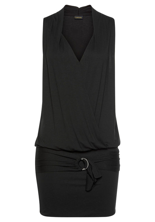 Vestido Playero Escote en V sin Mangas - Image 8