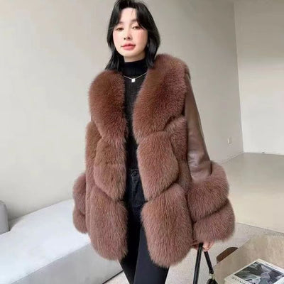 Abrigo de Una Pieza para Mujer Otoño e Invierno