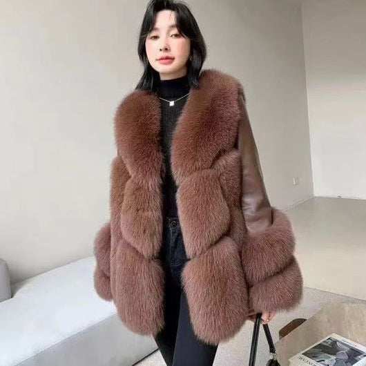 Abrigo de Una Pieza para Mujer Otoño e Invierno