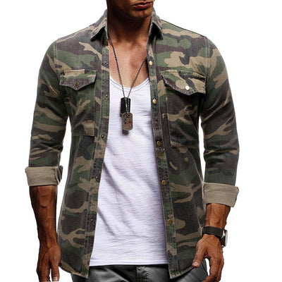 Camisa de Manga Larga Camuflaje para Hombre - Image 11