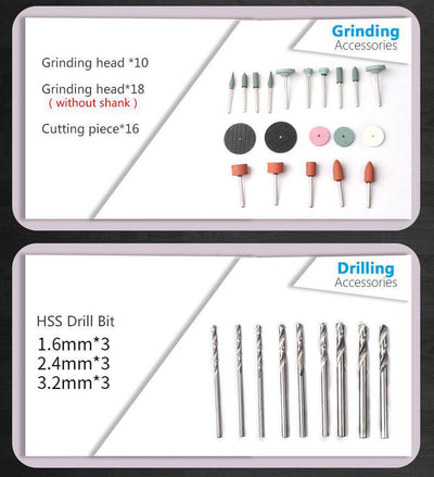 Kit de 276 Accesorios para Amoladora Eléctrica - Tallado, Pulido y Corte de Jade, Madera y Joyería - Image 7