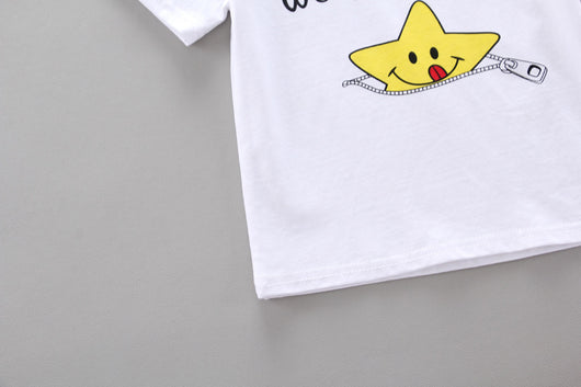 Conjunto Infantil Dos Piezas con Babero - Playera Cuello Redondo Manga Corta - Image 38